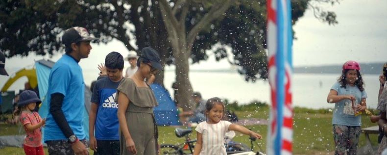 Let It Snow! Our snow machine & Tiptop spread a few smiles